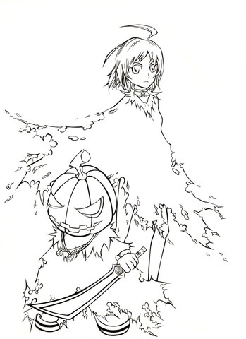 Halloween (Fergus) Coloring Page